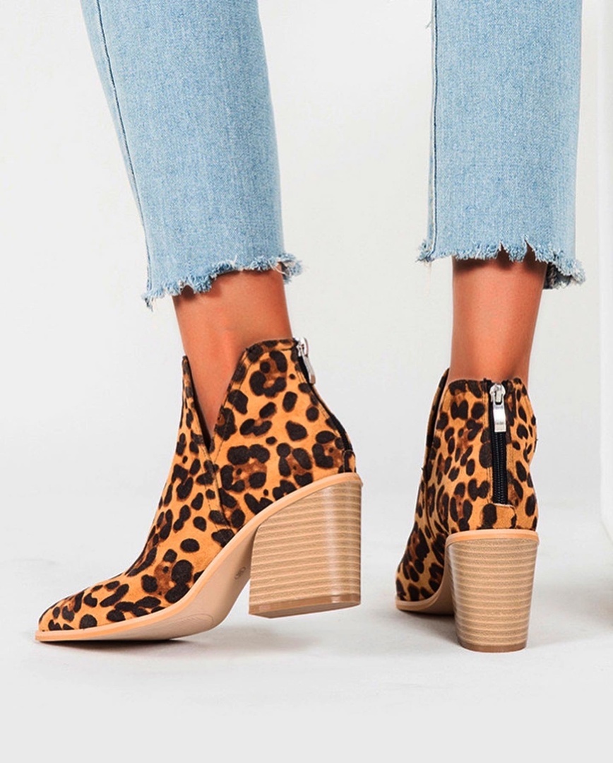 Ботильоны леопардовые "52"