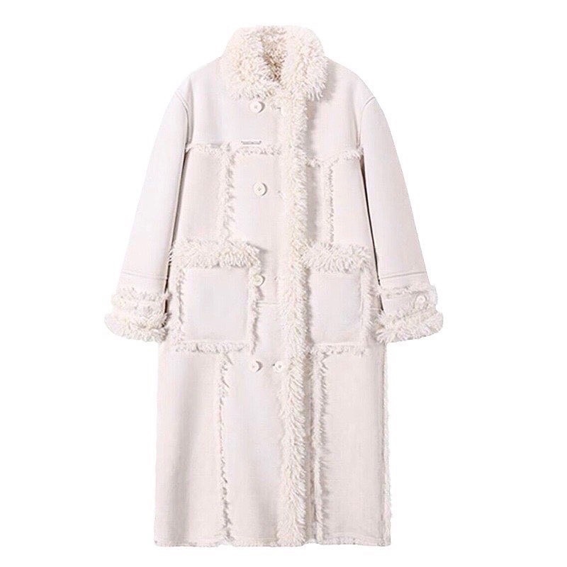 Дубленка белая 9